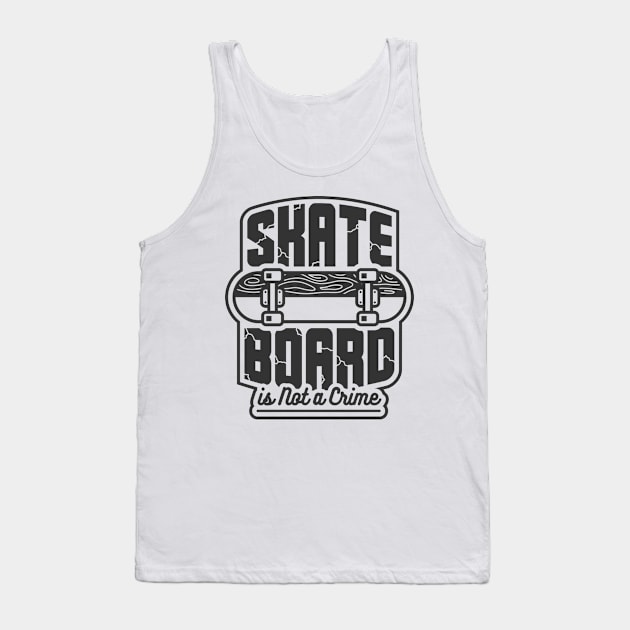 Skateboard Tank Top by Aryan ART